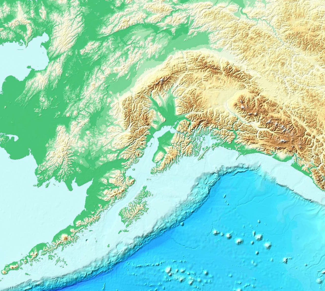 TopoBathy Elevation Tinted Hillshade | Esri Data