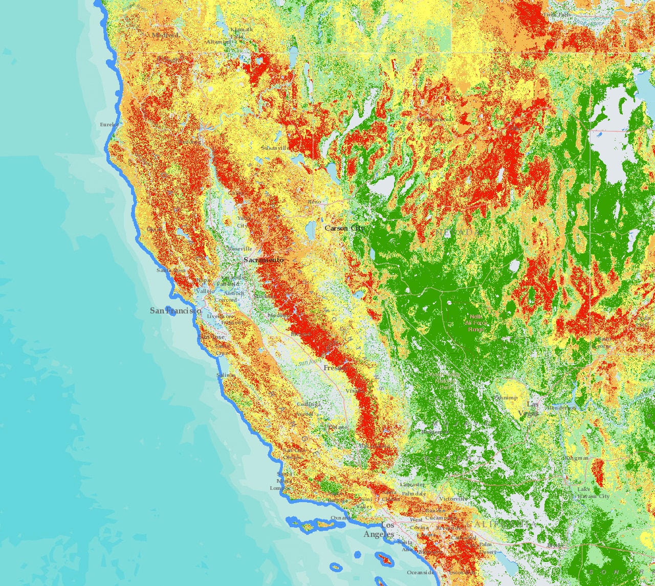 Wildfire Hazards | Esri Data