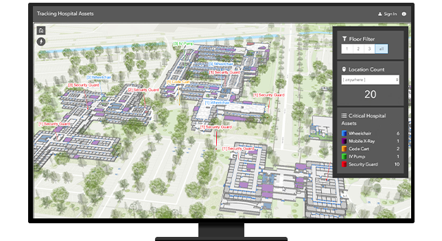 Tracking hospital assets