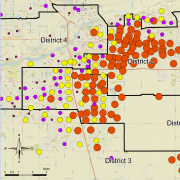 Map of school data