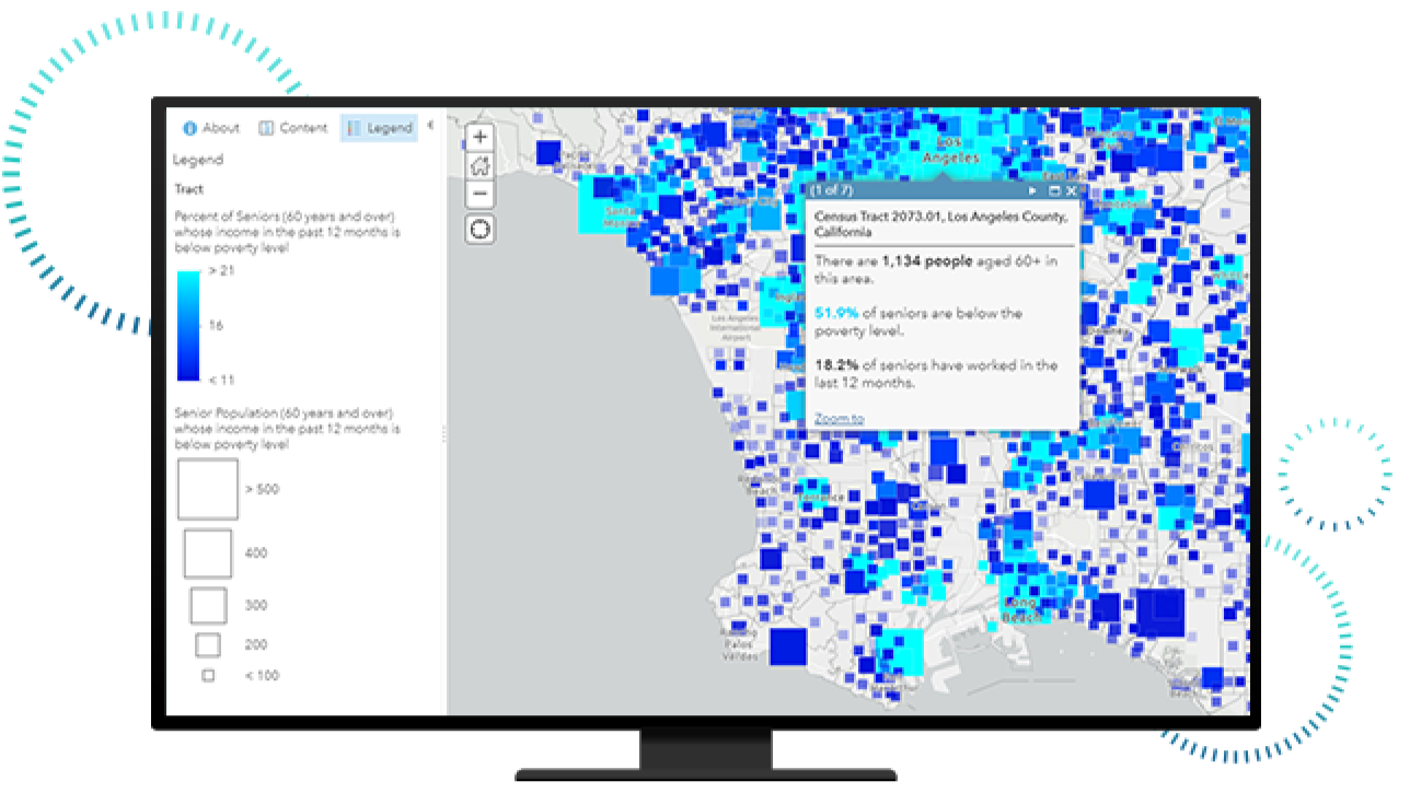 Map of census tract data