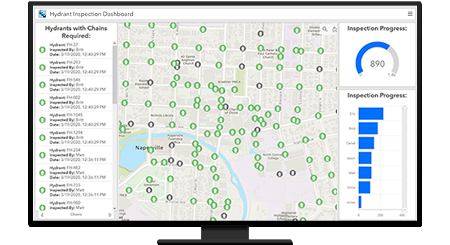 Hydrant inspection dashboard