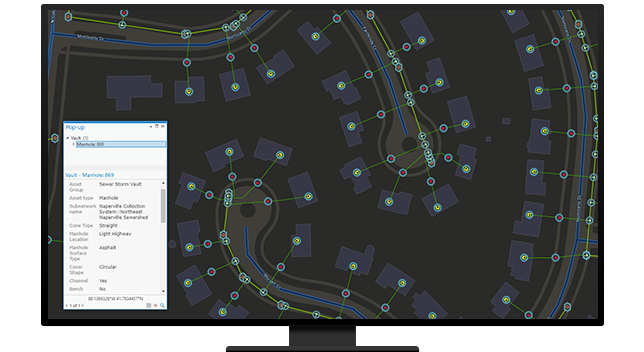 Map of wastewater infrastructure