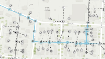 Utility Network Editor map