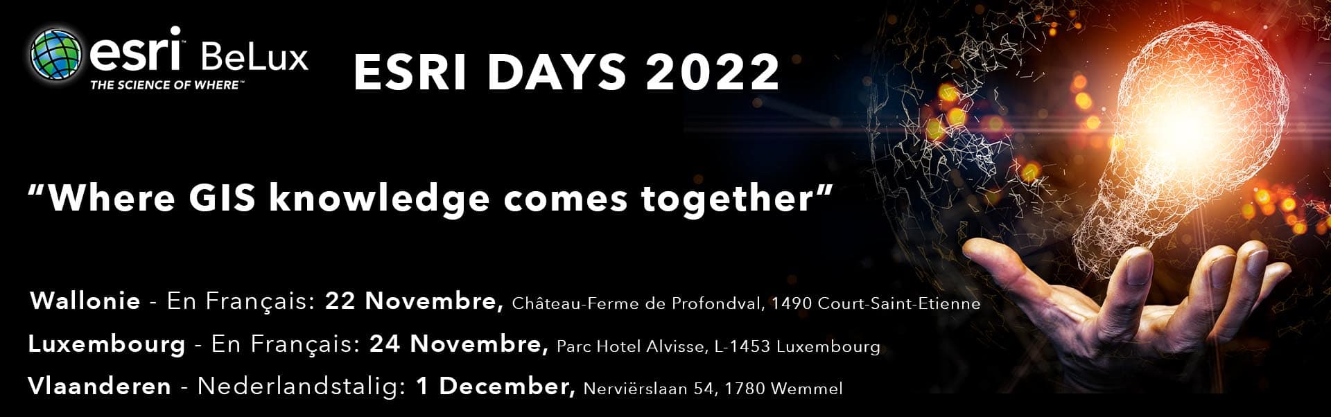 Website banner - Esri Days 2022